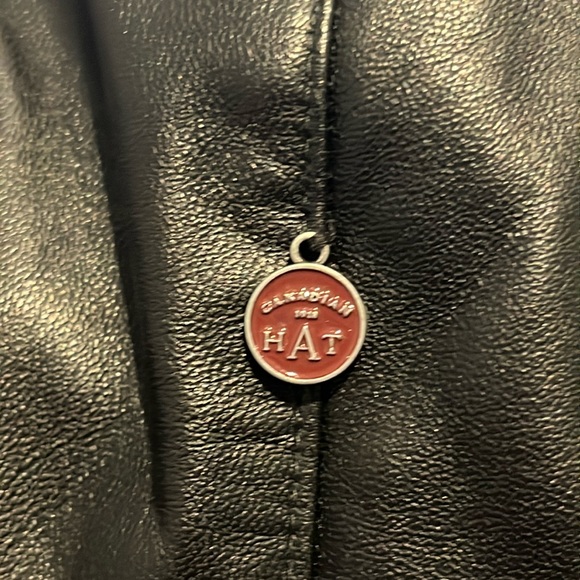 NEW black mink leather trapper hat, lined with real ethical fur - Picture 4 of 10